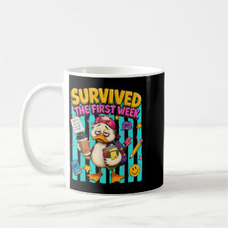 Caneca De Café Sobreviveu à Primeira Semana Funny Goose Volta às 