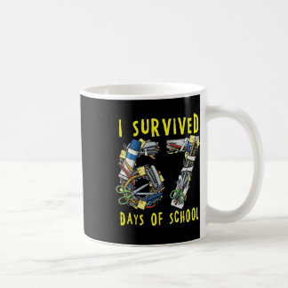 Caneca De Café Sobrevivi 67 + 33 Dias De Escola Matemática Do 100