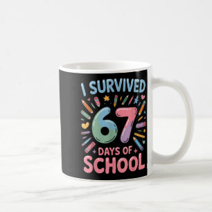 Caneca De Café Sobrevivi 67 Dias De Escola - Professores Alunos E