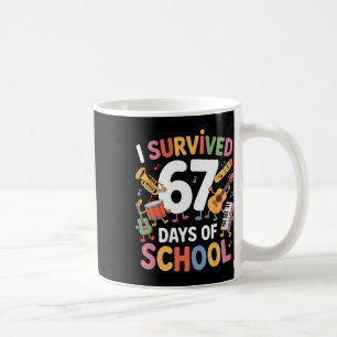 Caneca De Café Sobrevivi 67 Dias De Escola - Professores Alunos M