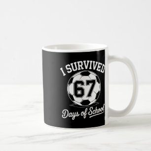 Caneca De Café Sobrevivi 67 Dias De Futebol De Meninos Da Escola