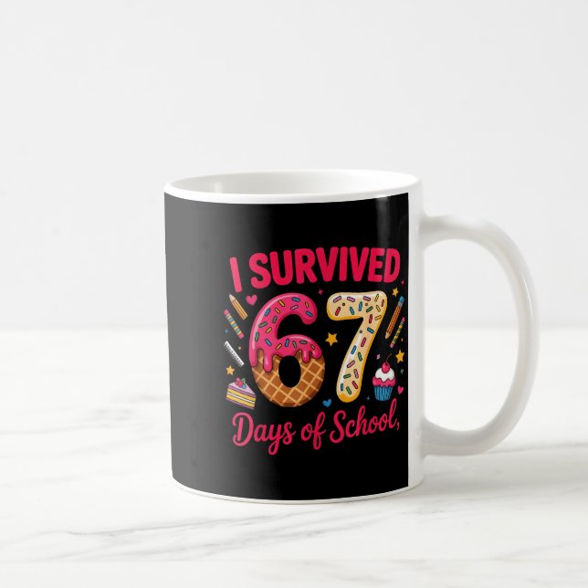 Caneca De Café Sobrevivi 67 Dias De Professores Alunos Da Escola  (Direita)