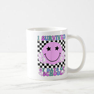 Caneca De Café Sobrevivi a 67 Dias de Aula Engraçado 67 Meme Alun