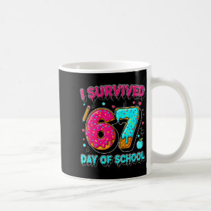 Caneca De Café Sobrevivi a 67 Dias de Aula Meme Divertido Profess