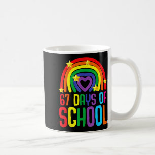 Caneca De Café Sobrevivi a 67 Dias de Escola Meme Engraçado Estud