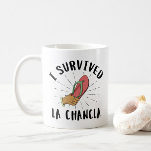 Caneca De Café Sobrevivi a La Chancla - Piada mexicana Engraçada