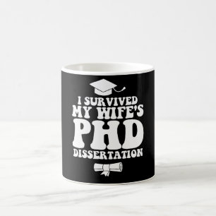 Caneca De Café Sobrevivi à Tese de Doutorado da Minha Esposa