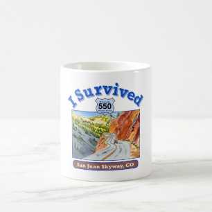 Caneca De Café Sobrevivi ao Hwy 550, San Juan Skyway, Colorado