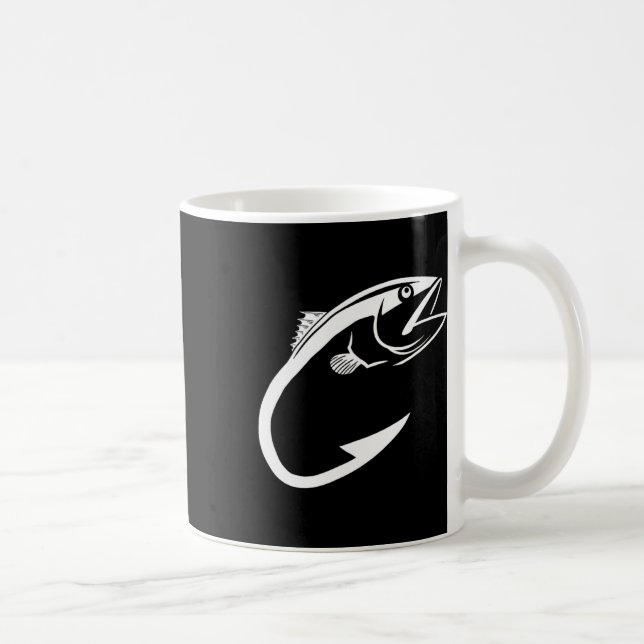 Caneca De Café Sobrevoado De Pesca Do Homem De Pesca Mínimo Do Ga (Direita)