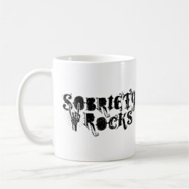 Caneca De Café Sobriety Rocks for Divertimento Lover Sober Rocker