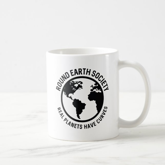 Caneca De Café Sociedade da Terra redonda (Direita)