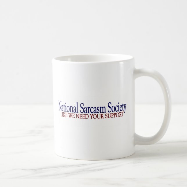 Caneca De Café Sociedade nacional do sarcasmo (Direita)
