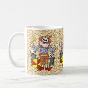 Caneca De Café Sock Monkey Clown