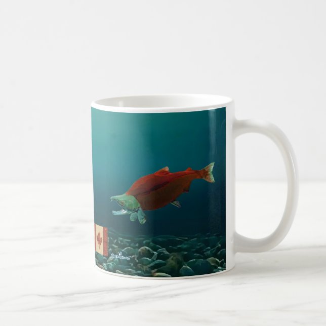 Caneca De Café Sockeye Salmon (Direita)