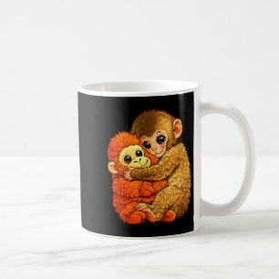 Caneca De Café Soco de macaco bebê - meme de brinquedo de pelúcia