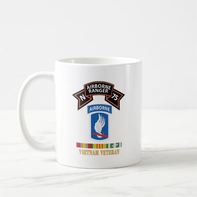 Caneca De Café SOF - N Company Scroll - 173rd Airborne Bde - Viet (Esquerda)