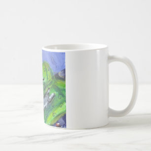 Caneca De Café Sofá do Schnauzer e do gato preto