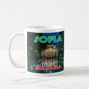 Caneca De Café Sófia, Visite Bulgária Eu Adoro Coffee Mug