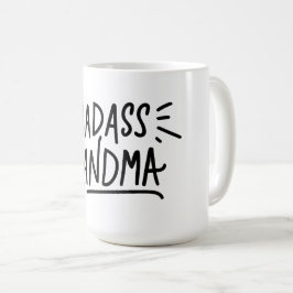 Caneca De Café Sofisticação Sonora: Vovó Badass