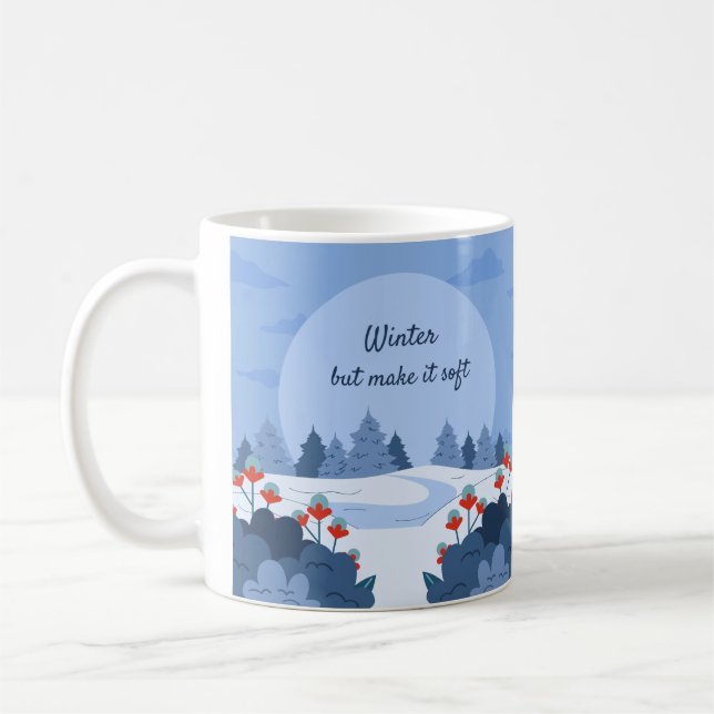 Caneca De Café Soft Winter Collection — Calm, Cozy & Timeless (Esquerda)