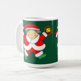 Caneca De Café Softball Christmas Holiday Gift