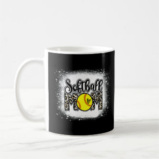 Caneca De Café Softball Sangrento Mãe Leopardo Imprime Softball M
