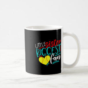 Caneca De Café Softbol-Irmãzinha Maior Fã
