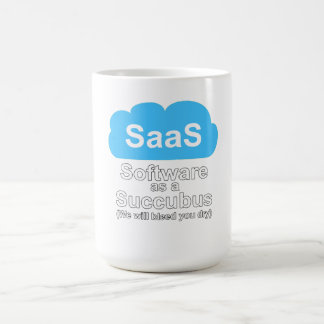 Caneca De Café Software como um Súcubo "Nós Vamos Sangrar Você Se