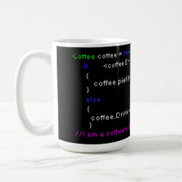 Caneca De Café Software Developer PC Coffee Beink Coding Coding E