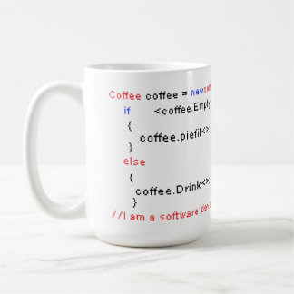 Caneca De Café Software Developer PC Coffee Beink Coding Coding E
