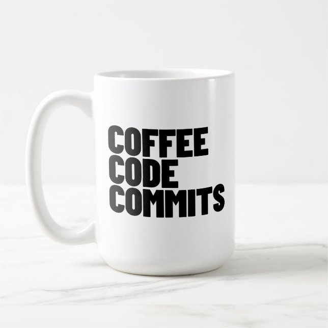 Caneca De Café Software Engineer Life - Coffee Code Commits Devel (Esquerda)
