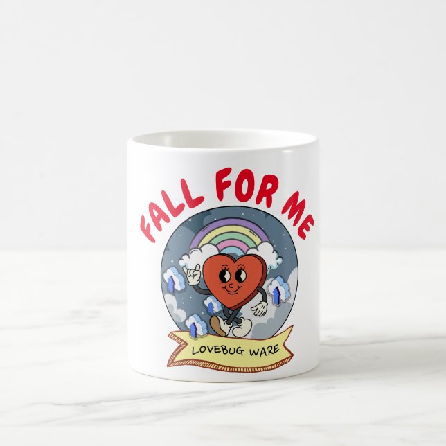 Caneca De Café Software lovebug personalizado de namorados (Centro)