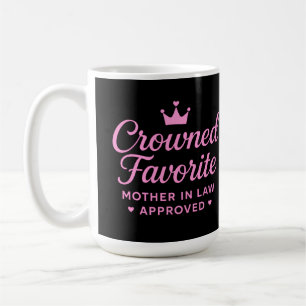 Caneca De Café Sogra Favorita Coroada Aprovada