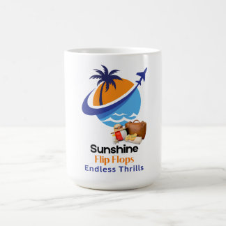 Caneca De Café Sol, Chinelos, incansáveis emoções