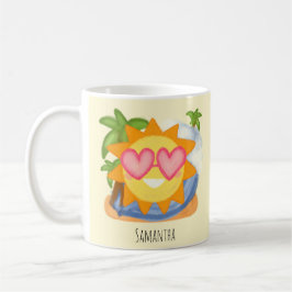 Caneca De Café Sol de Férias de Relaxamento de Verão