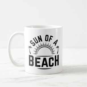 Caneca De Café Sol De Uma Praia