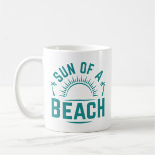 Caneca De Café Sol De Uma Praia