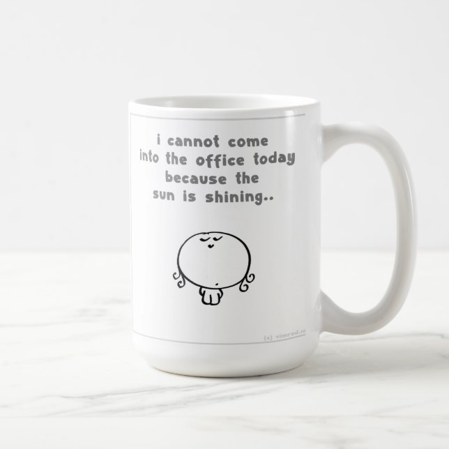 Caneca De Café Sol de Vimrod que brilha (Direita)