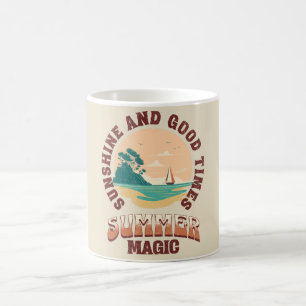 Caneca De Café Sol e bons tempos - magia de verão