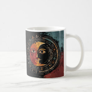 Caneca De Café Sol e Lua de Harmonia Cósmica