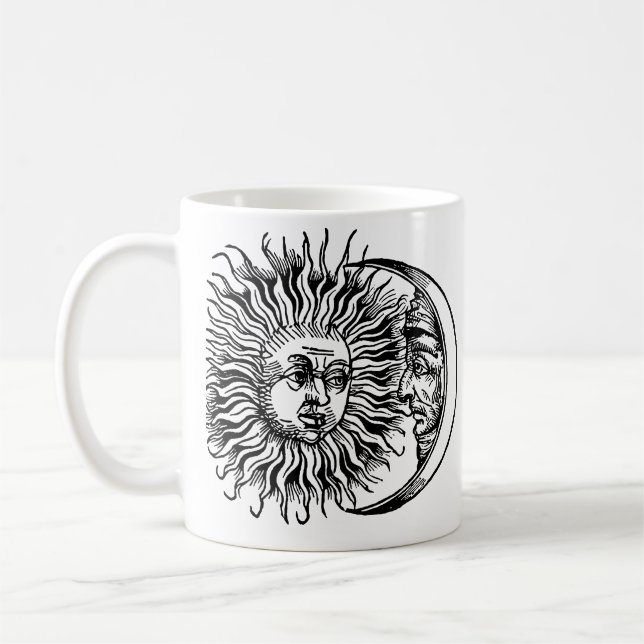 Caneca De Café Sol e lua medievais (Esquerda)