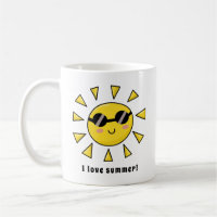 Sol feliz com óculos de sol personalizados