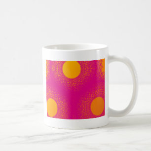Caneca De Café Sol irradia luzes roxas
