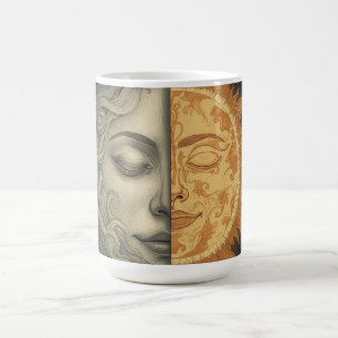 Caneca De Café sol lua
