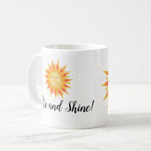Caneca De Café Sol Rise e Shine