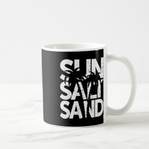 Caneca De Café Sol Sal Areia Palmeira Havaí Praia Verão Férias