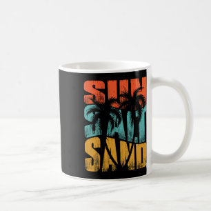 Caneca De Café Sol Sal Areia Praia Pôr do Sol Férias de Verão Nat