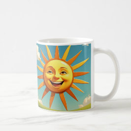 CANECA DE CAFÉ "SOL SORRISO"