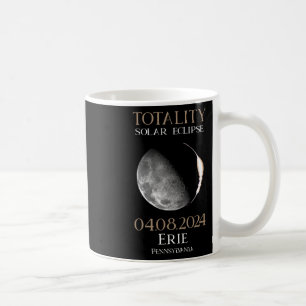 Caneca De Café Solar Eclipse 2024 04.08.24 Erie Pensilvânia