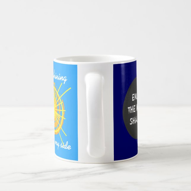 Caneca De Café Solar Eclipse Moon Shadow Sunshine personagem engr (Alça)